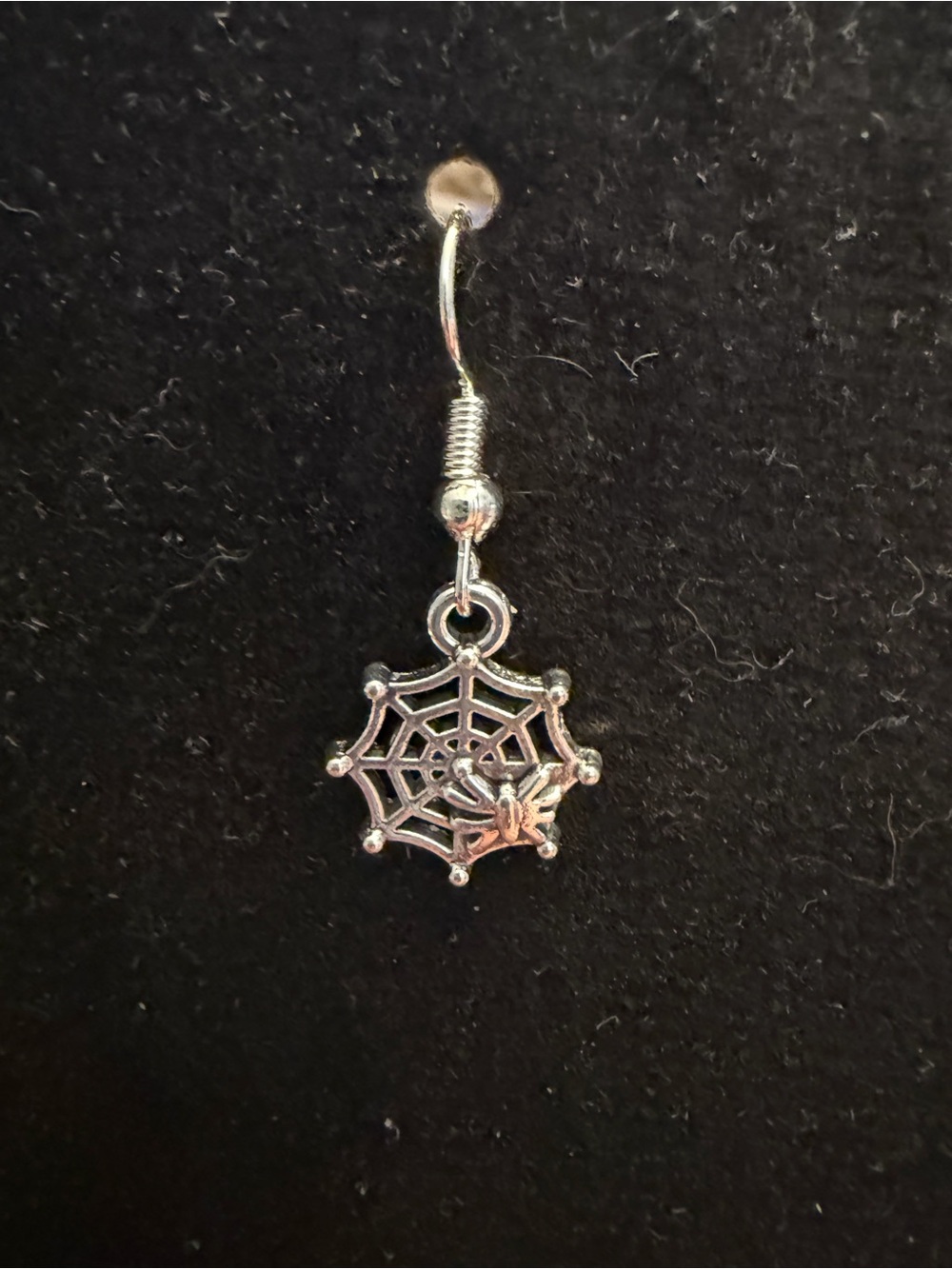🎇Multi🎇Silver Spider Web Drop Earrings (3/$15)